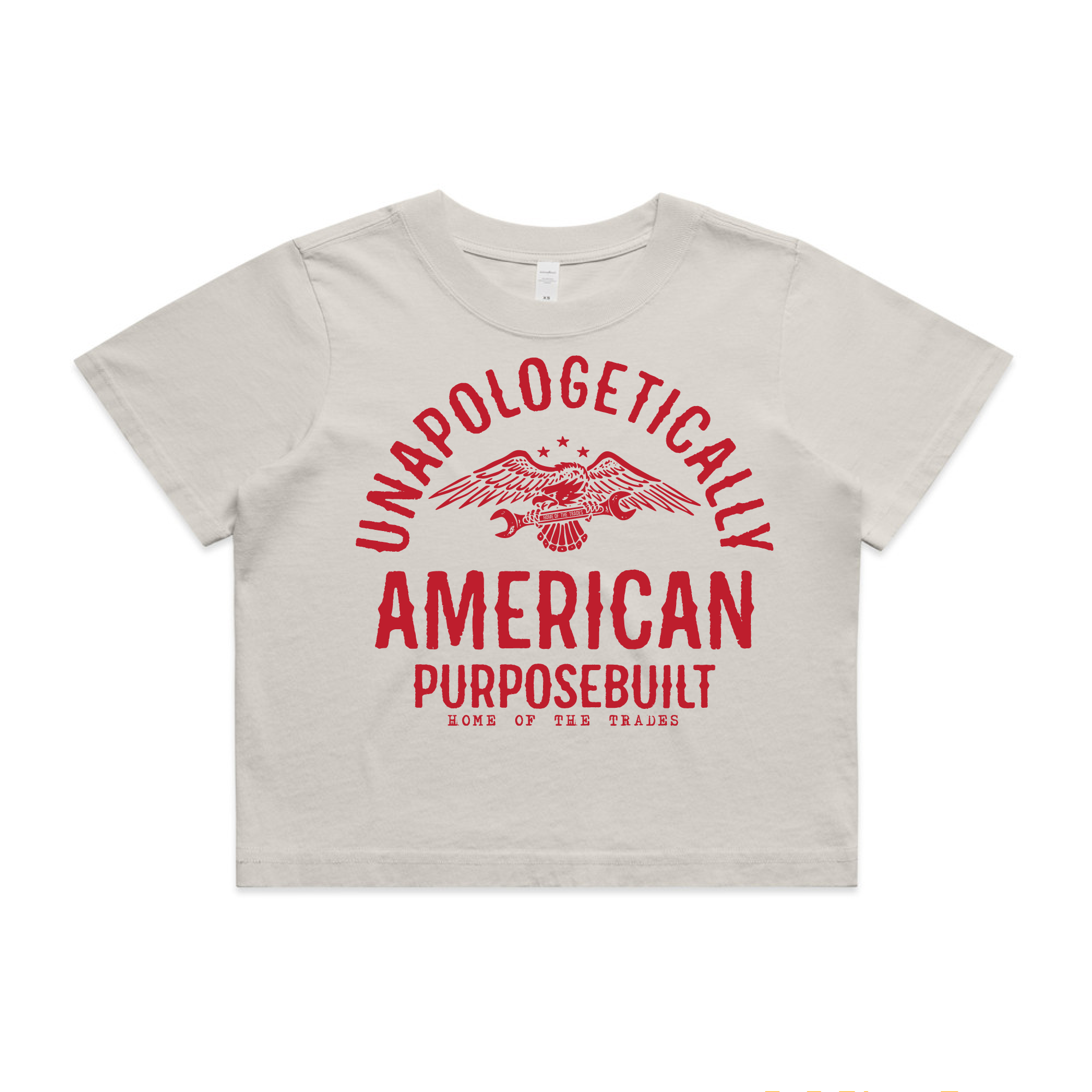 Unapologetically American Crop, Faded Bone
