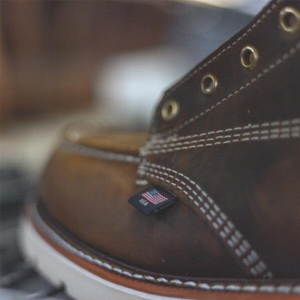 American Heritage - 8" Trail Crazyhorse - Moc Toe MAXwear 90 (Steel Toe) - Purpose-Built / Home of the Trades