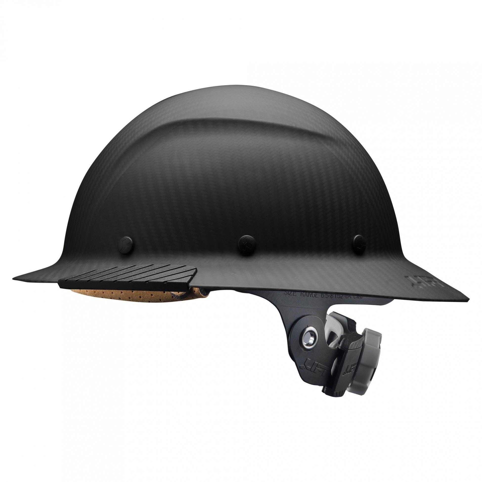 DAX Carbon Fiber Full Brim Hardhat (Matte Black) - Purpose-Built / Home of the Trades