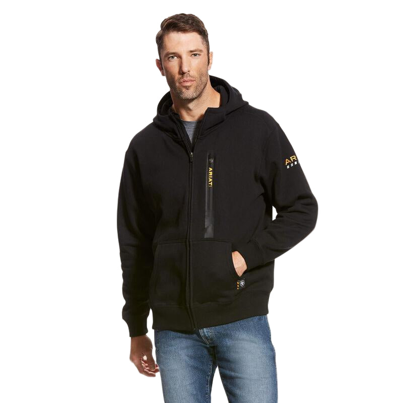 Rebar Workman Full Zip Hoodie - Black - Purpose-Built / Home of the Trades