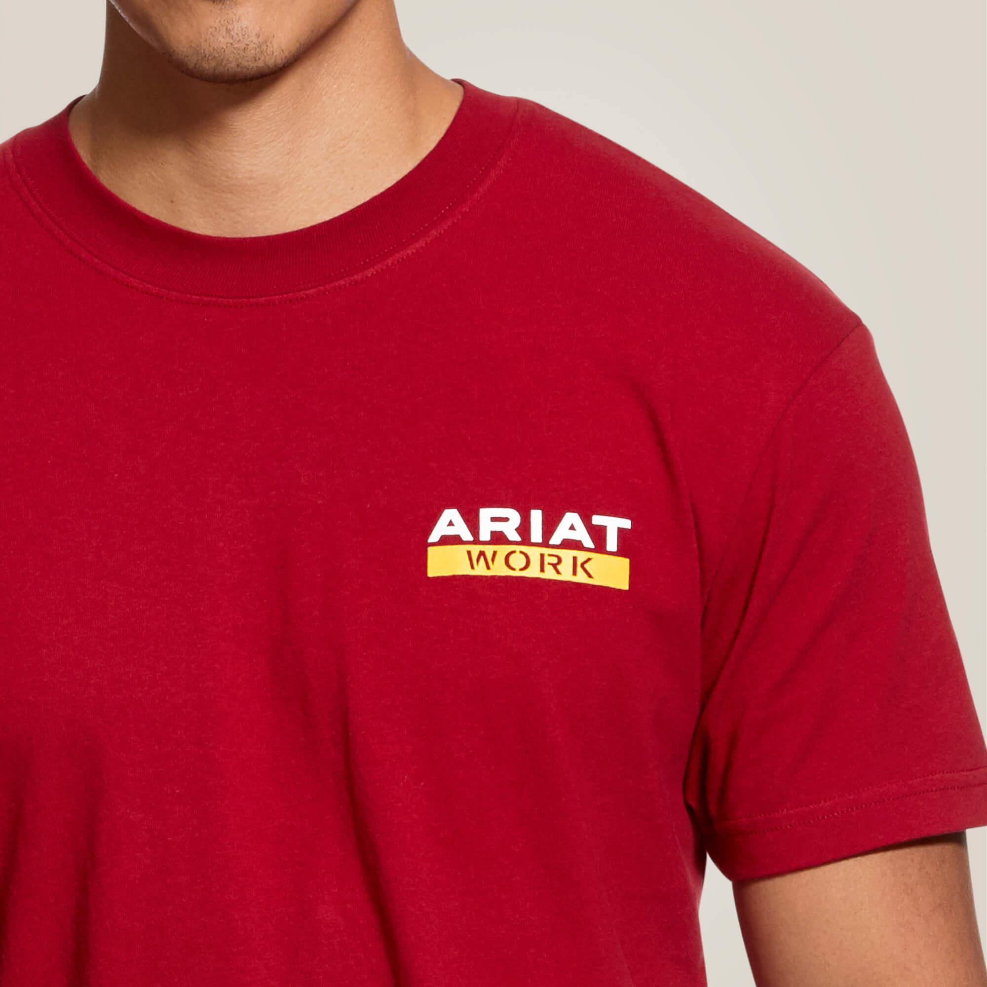 Rebar Cotton Strong Roughneck Graphic T-Shirt - Rio Red - Purpose-Built / Home of the Trades