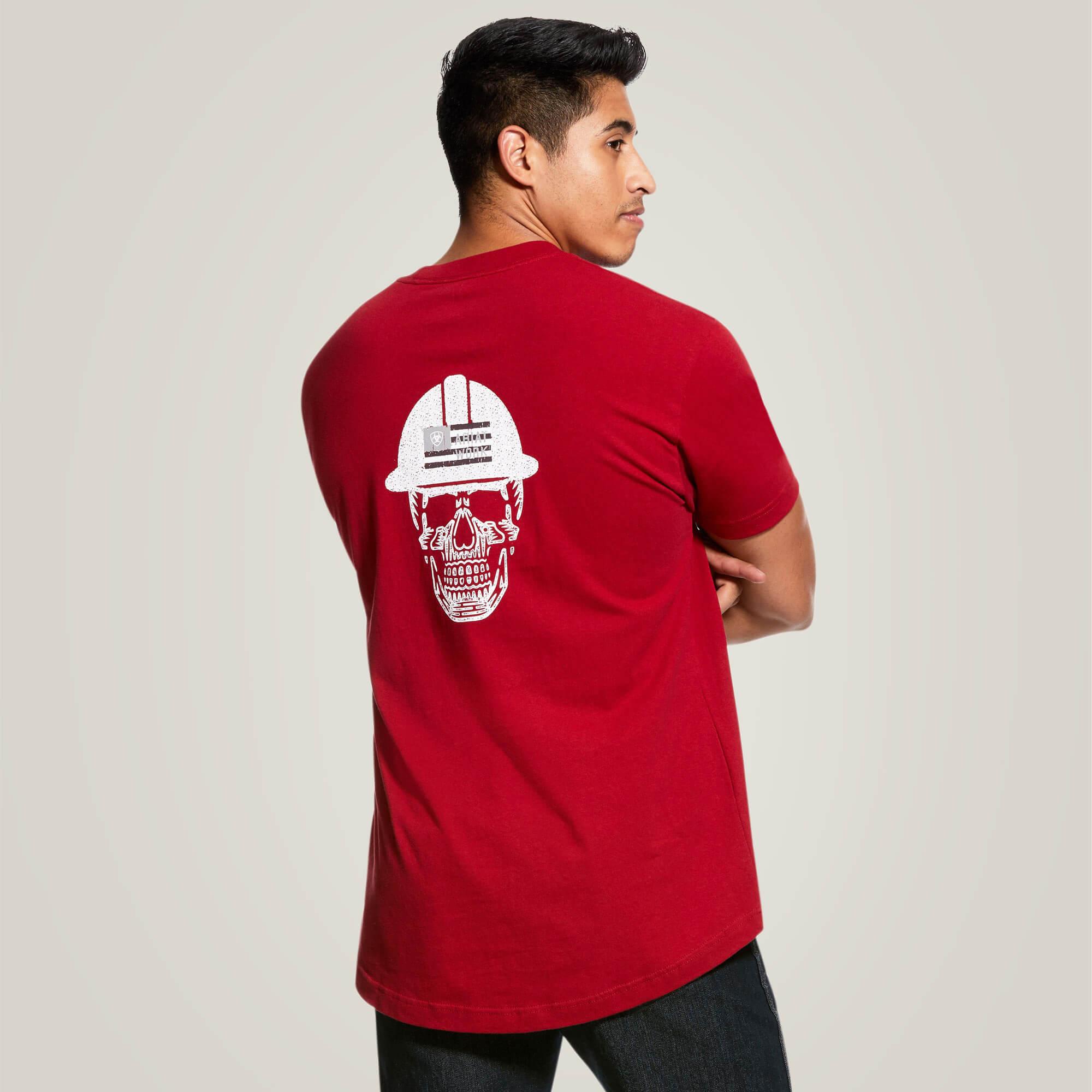 Rebar Cotton Strong Roughneck Graphic T-Shirt - Rio Red - Purpose-Built / Home of the Trades