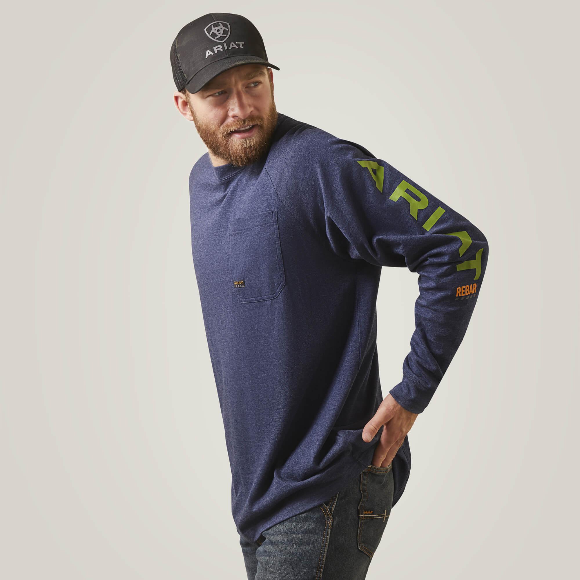 Rebar Cotton Strong Graphic - Navy Heather - Purpose-Built / Home of the Trades