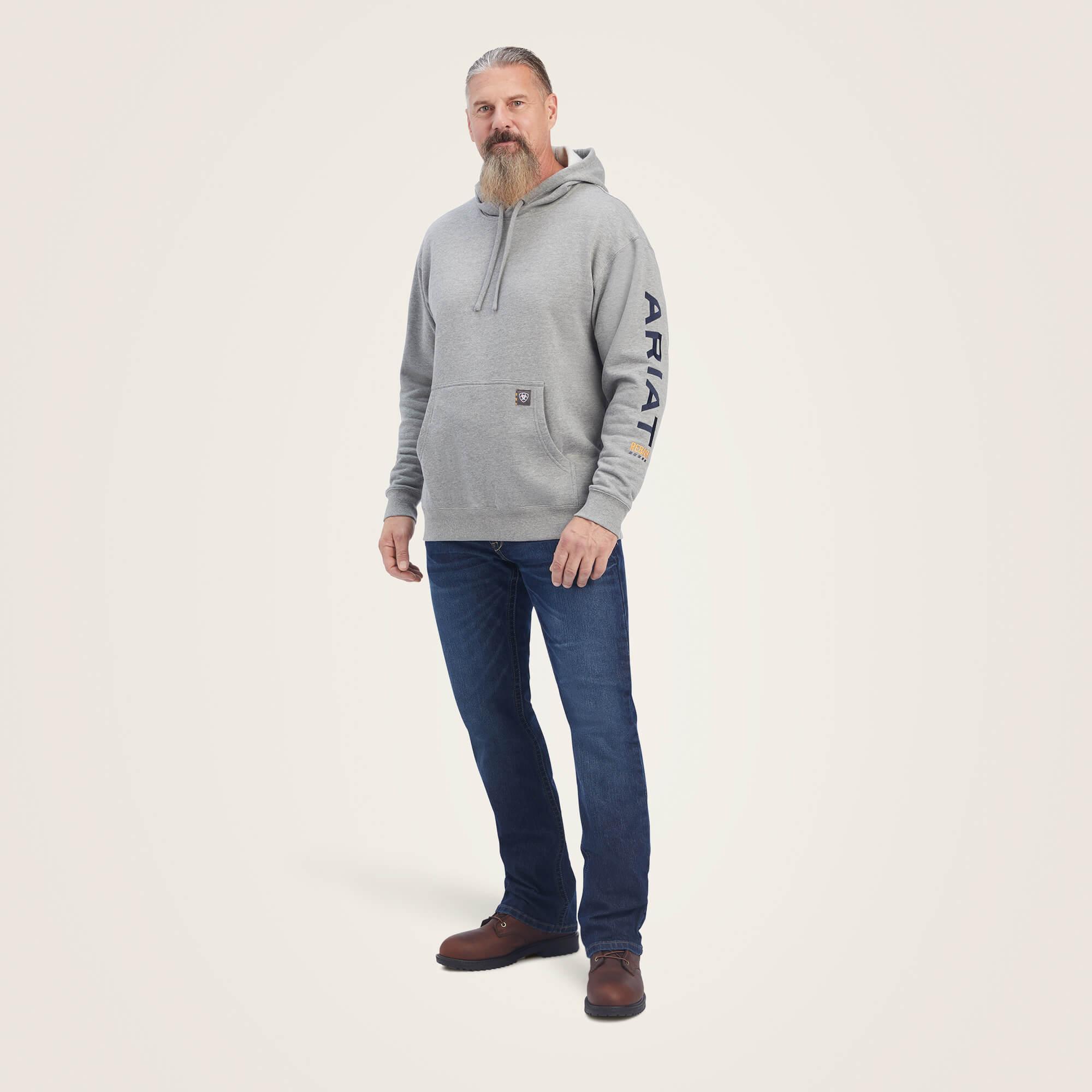 Rebar Graphic Hoodie - Heather Grey - Purpose-Built / Home of the Trades
