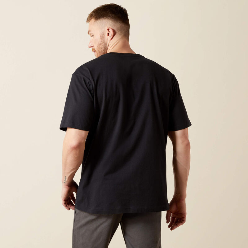 Cotton Strong Standard Pocket T-Shirt SS -Black