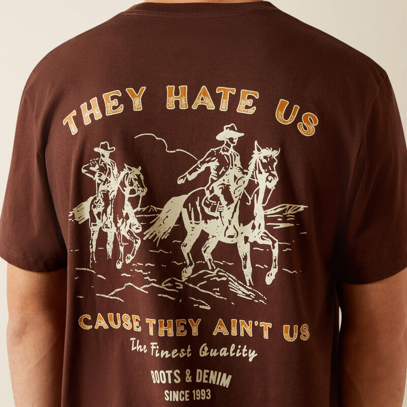 Ariat Haters Club T-Shirt - Deep Mahogany