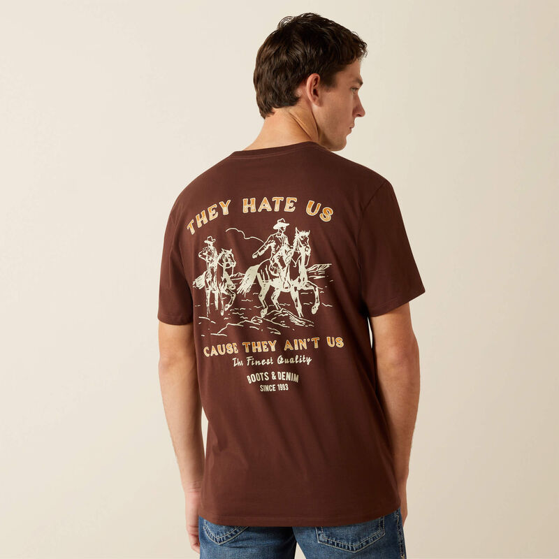 Ariat Haters Club T-Shirt - Deep Mahogany