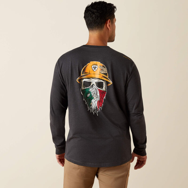Workman Born For This T-Shirt - Charcoal Heather/Mexico