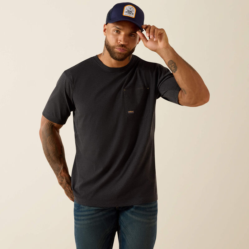 Rebar Workman USA Brickyard T-Shirt- Charcoal Heather