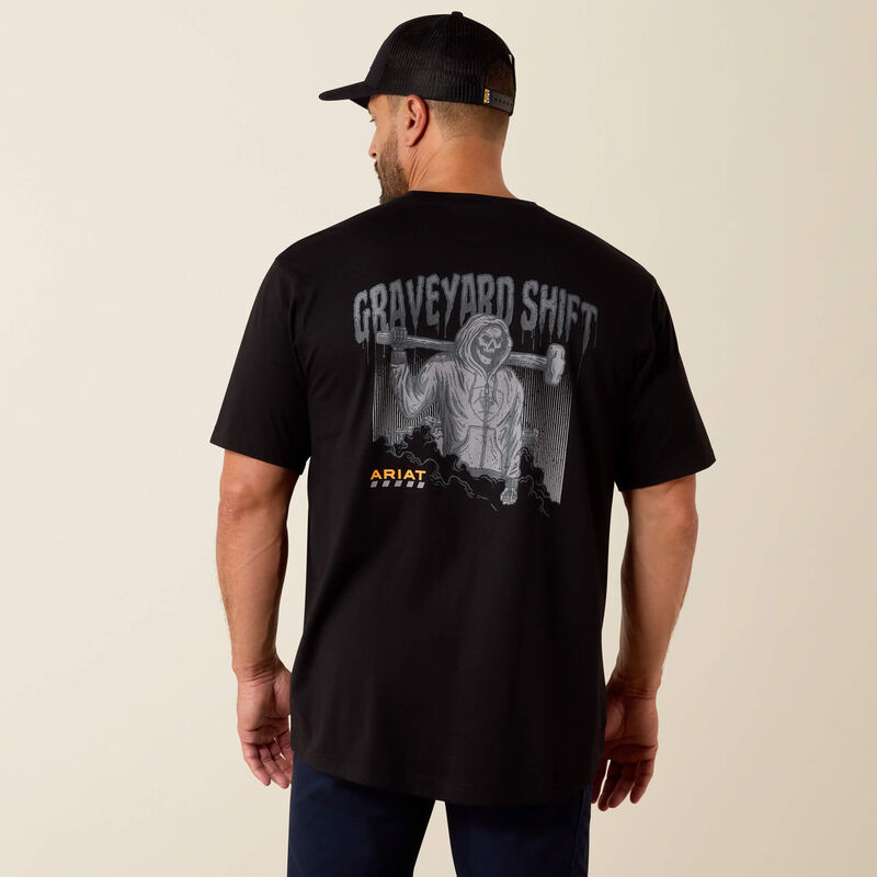 Rebar Workman Graveyard T-Shirt- Black