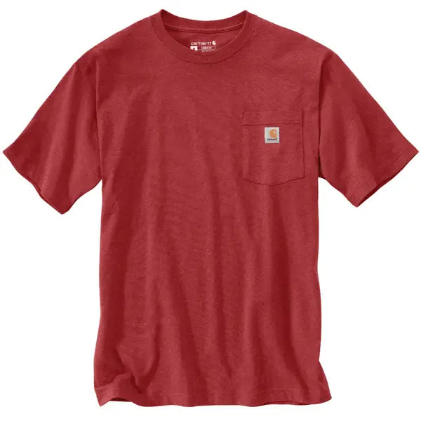 K87 Loose Fit Heavyweight Short-Sleeve Pocket T-Shirt, Crabapple Heather (Seasonal)