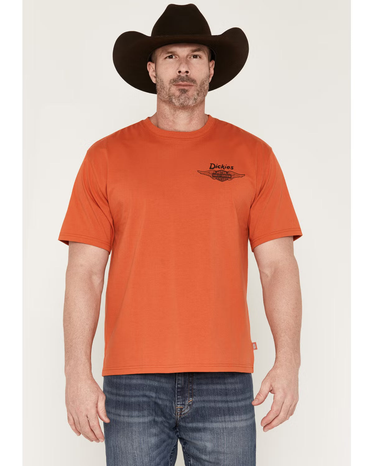 Dickies x Harley Davidson Wash Tee- Vintage Orange