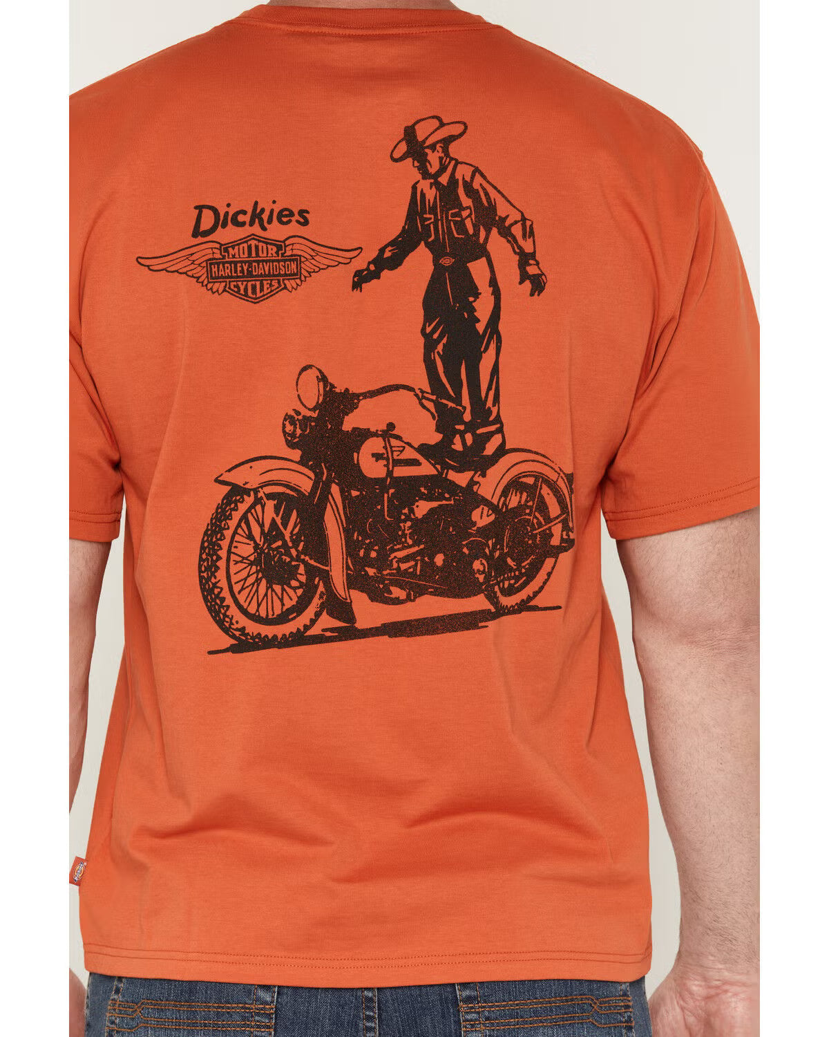 Dickies x Harley Davidson Wash Tee- Vintage Orange