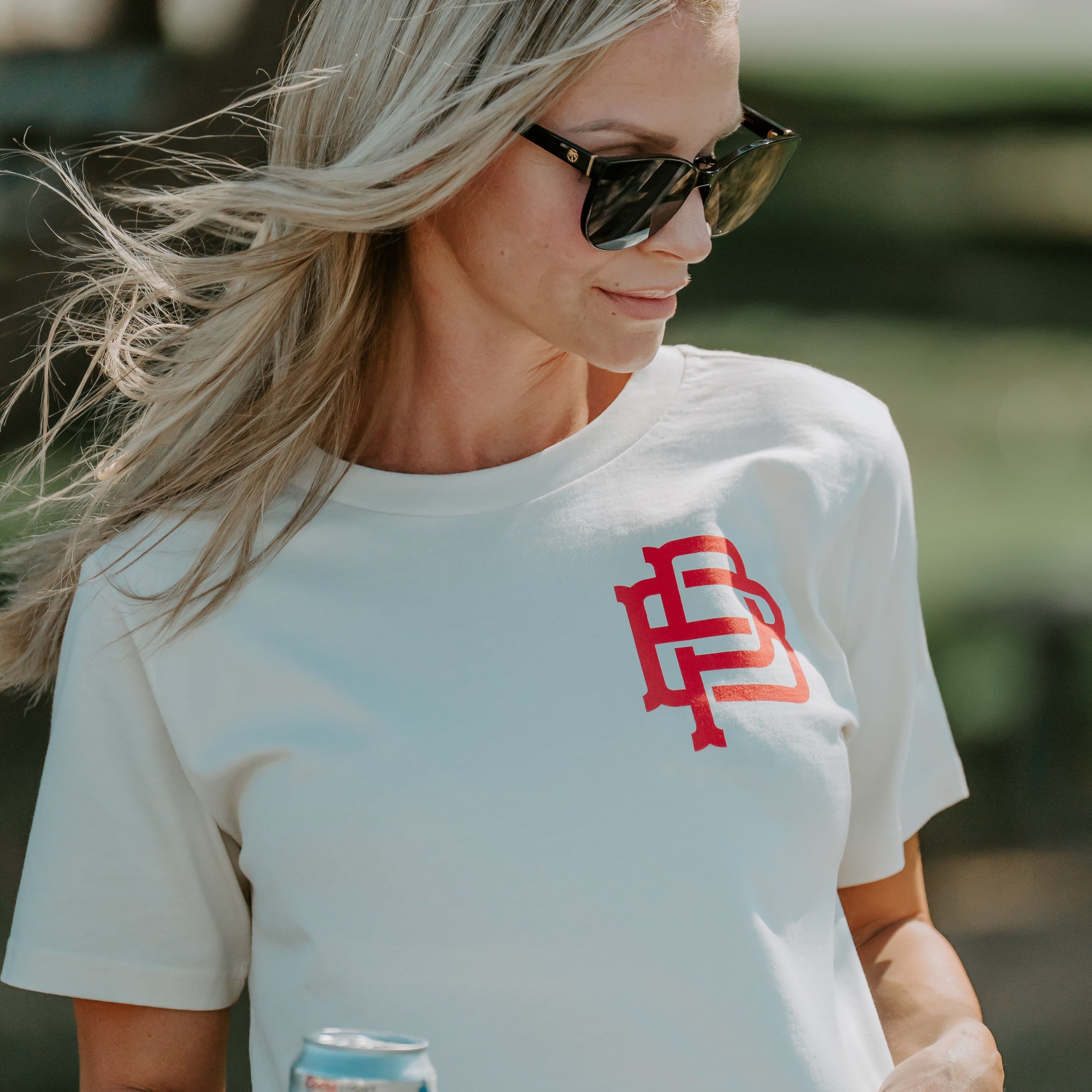 Freedom Chasers Crop, Faded Bone