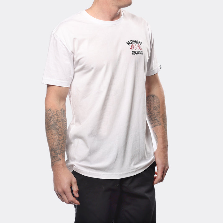 68 Trick SS Tee - White/Red -  - 
