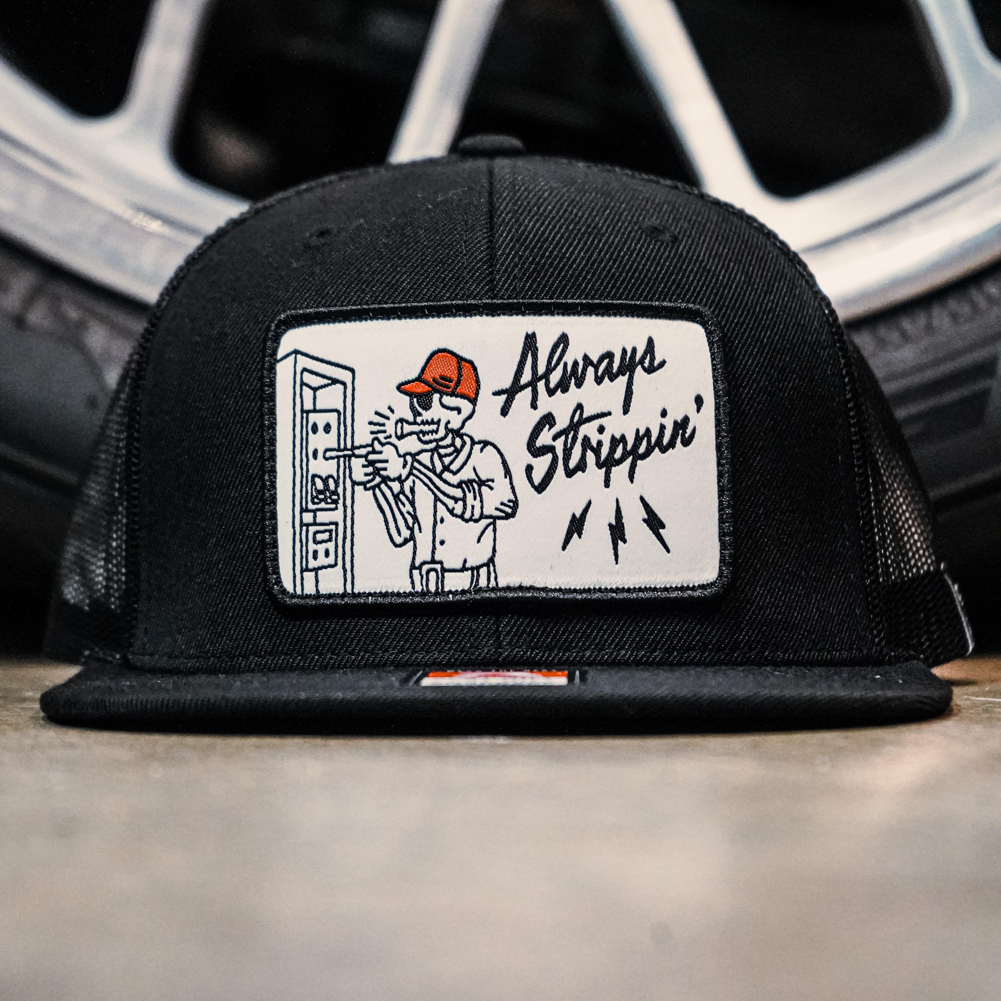 Always Strippin' Meshback, Black - Purpose-Built / Home of the Trades