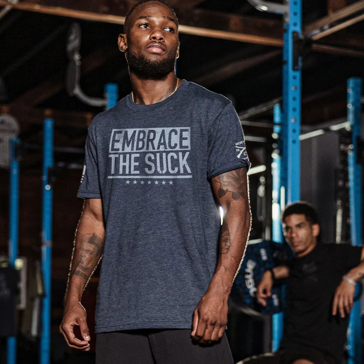 Embrace The Suck  T-Shirt - Midnight Navy