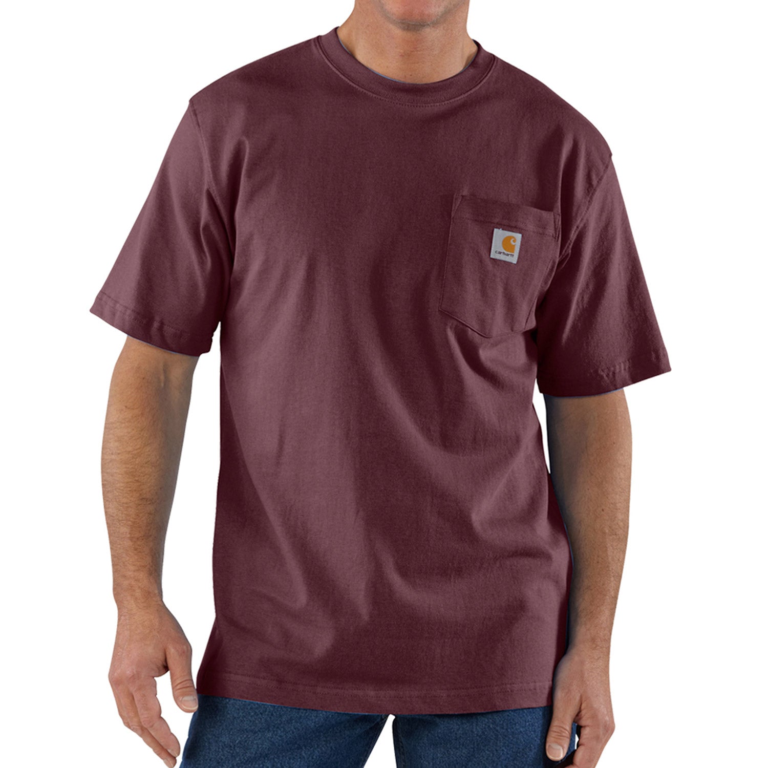 K87 - Loose Fit Heavyweight Pocket Tee, Port