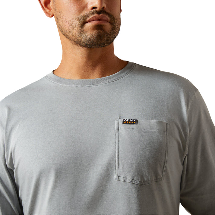 Cotton Strong Standard Logo Pocket L/S T-Shirt - Monument/HighRise