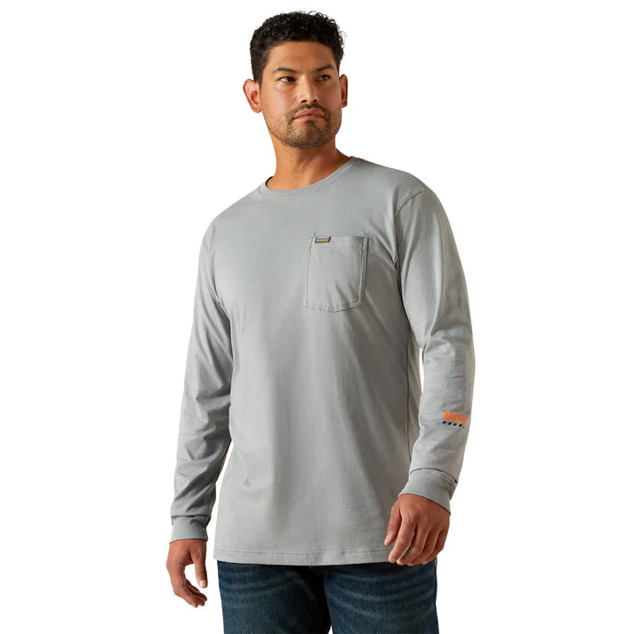 Cotton Strong Standard Logo Pocket L/S T-Shirt - Monument/HighRise