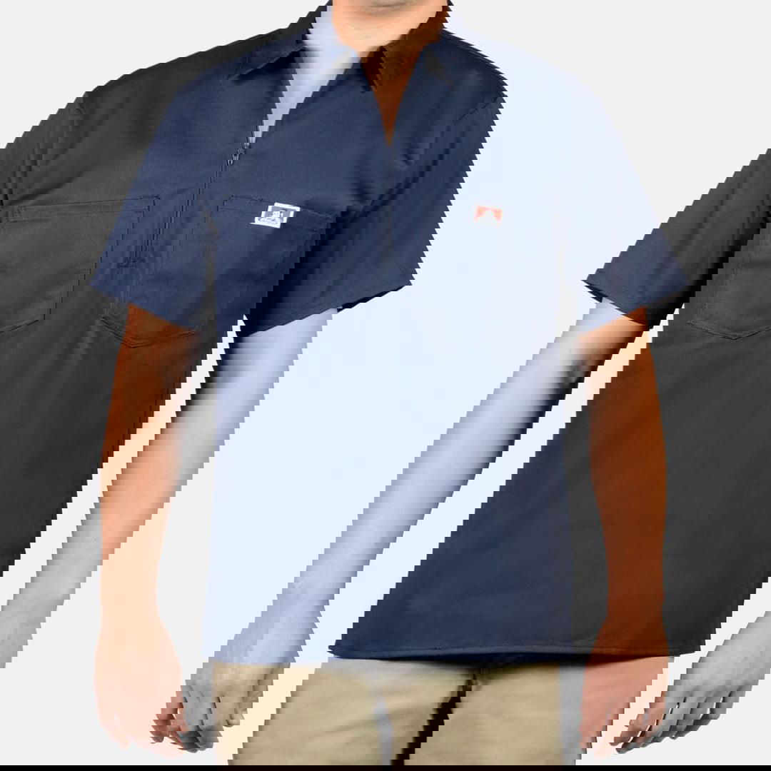 1/2 Zipper Short Sleeve -  Navy - Purpose-Built / Home of the Trades -  - 