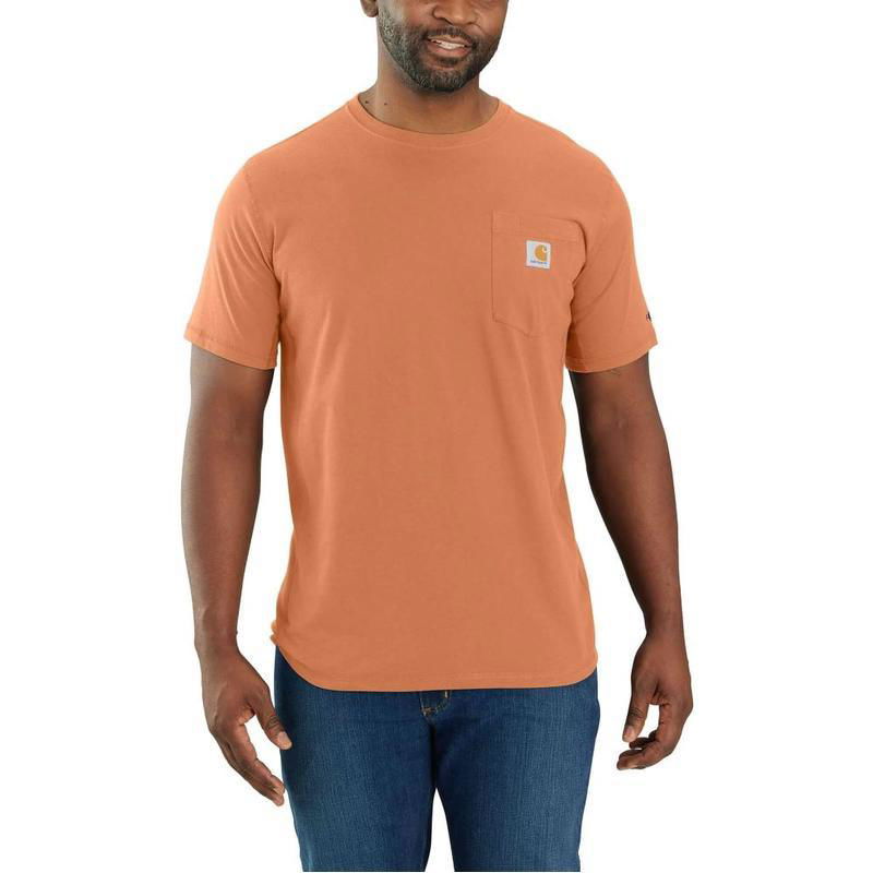 104616 - Carhartt force® relaxed fit midweight short-sleeve pocket t-shirt - Dusty Orange - Purpose-Built / Home of the Trades -  - 