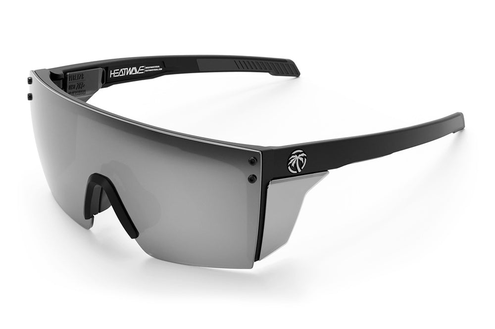 Performance Lazerface Matte Black - Silver Lens Polarized