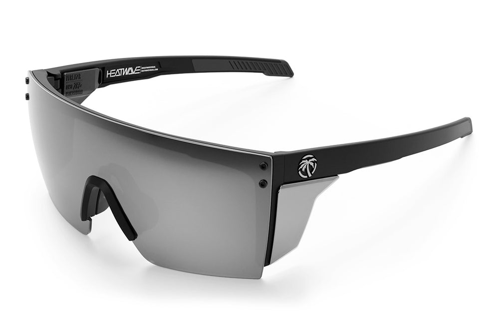 Performance XL Lazerface Matte Black - Silver Lens Polarized