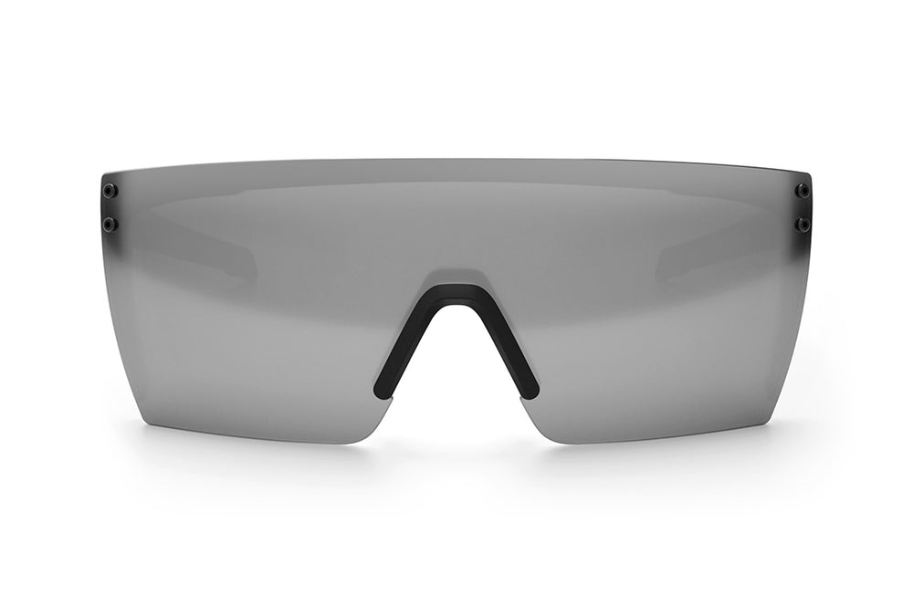 Performance XL Lazerface Matte Black - Silver Lens Polarized