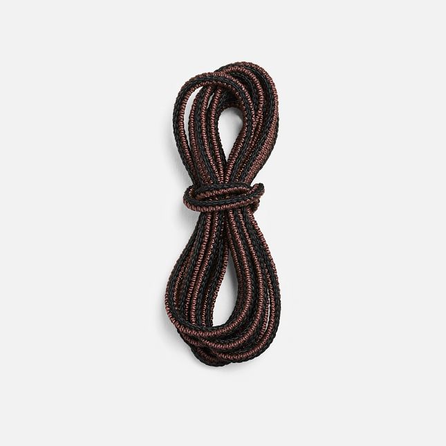 54" Braided Taslan Laces - Black/Brown
