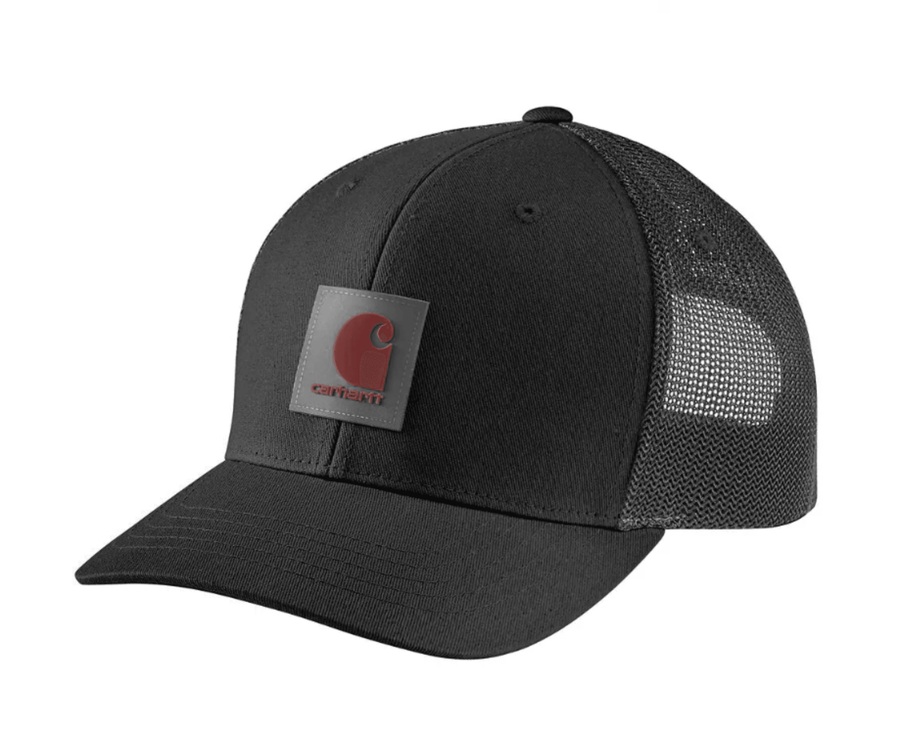Rugged Flex Twill Mesh-back Logo Patch Cap - Black - Purpose-Built / Home of the Trades