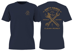 Twisting Wrenches SS Tee, Navy