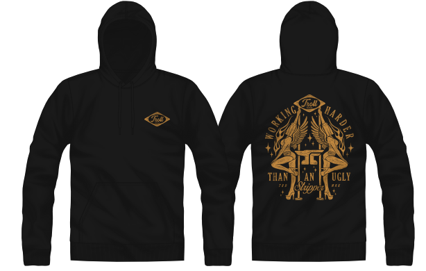 WHUS Twins Hoodie - Black