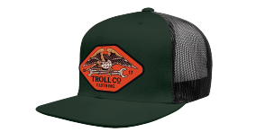 DHCM Wing Spanner Flat Bill Snapback Hat - Pine