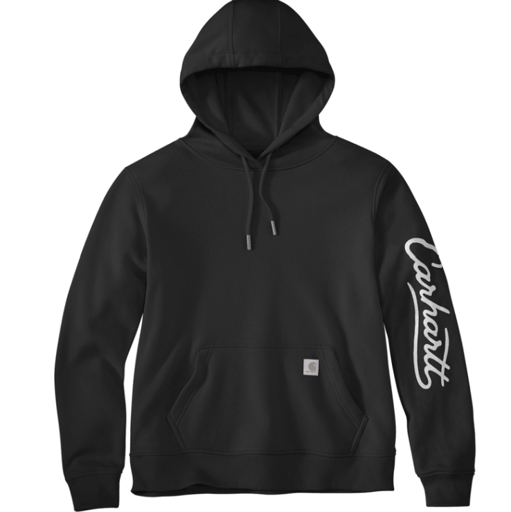 Women's Sawyer Script Logo Sweatshirt- Black