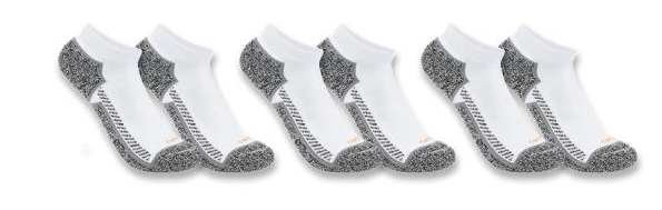 Force Midweight Low Cut 3 Pack- White