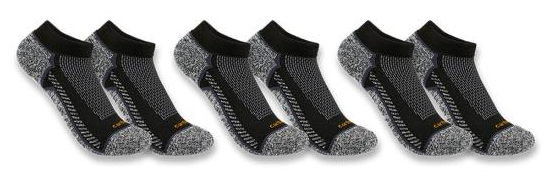 Force Midweight Low Cut 3 Pack - Black