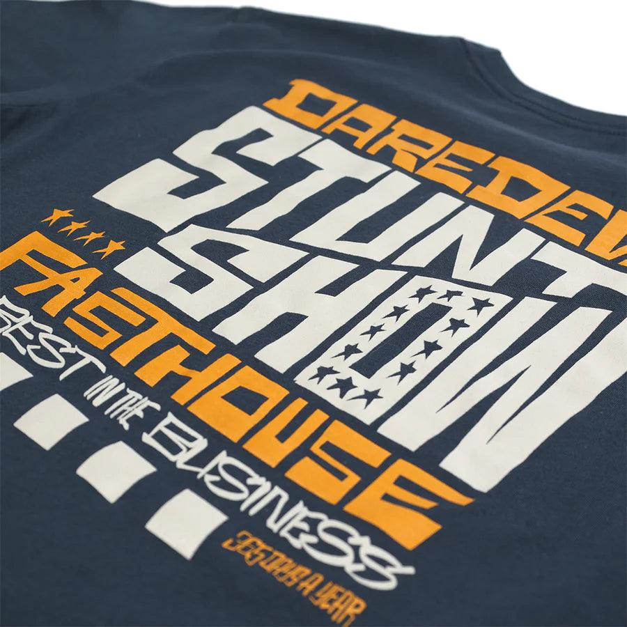 Stunt Show SS Tee - Indigo - Purpose-Built / Home of the Trades