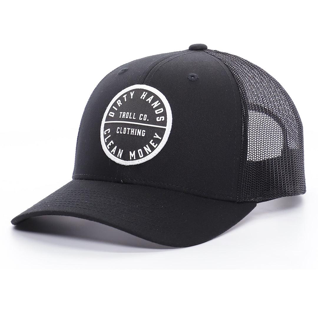360 DHCM Curved Brim: Black - Troll Co. Clothing - Headwear