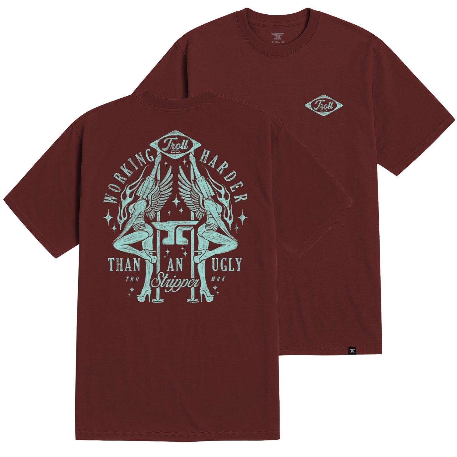 WHUS Twins Tee - Port