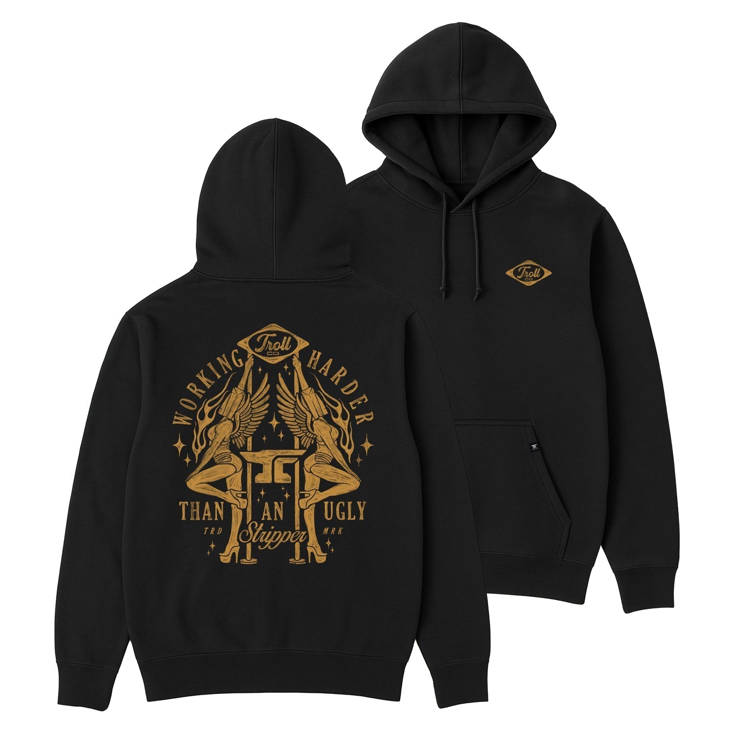 WHUS Twins Hoodie - Black