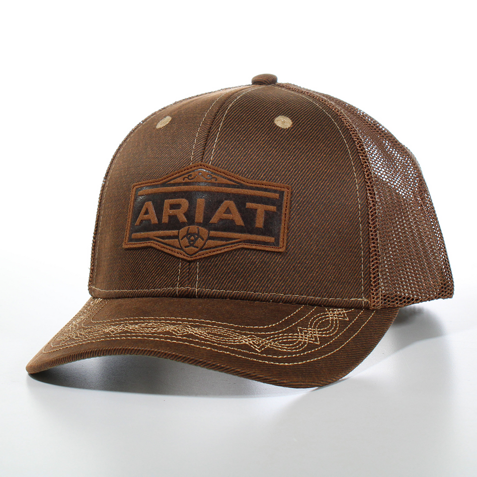 Ariat Men's Vintage Logo Patch Hat - Brown