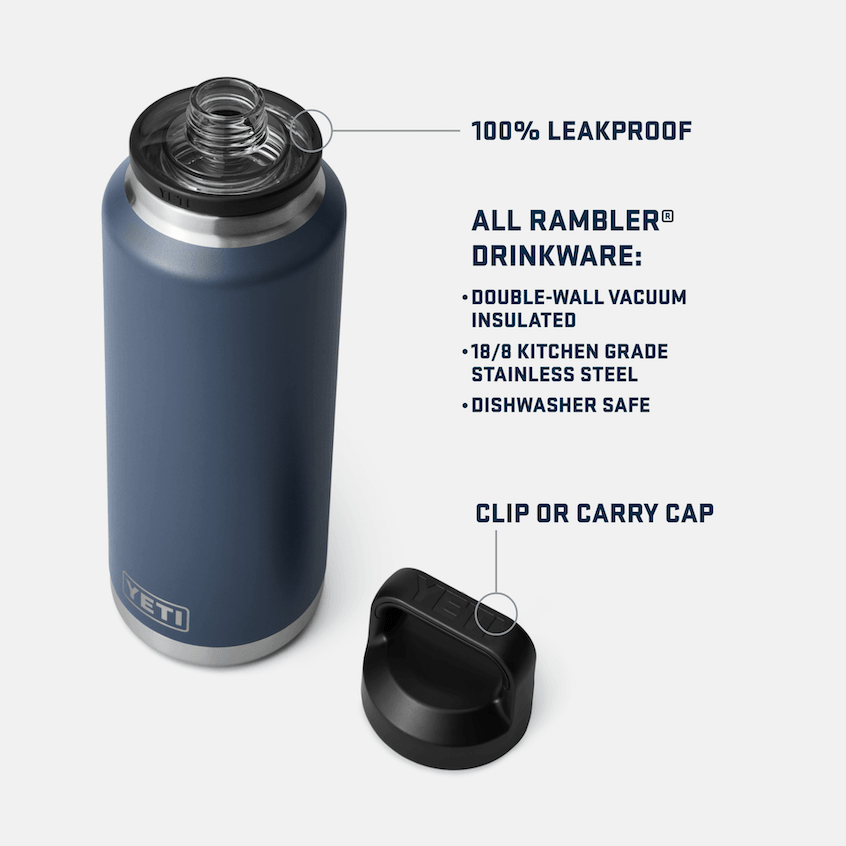 Rambler® 46 oz Water Bottle w/Chug Cap - White - Purpose-Built / Home of the Trades