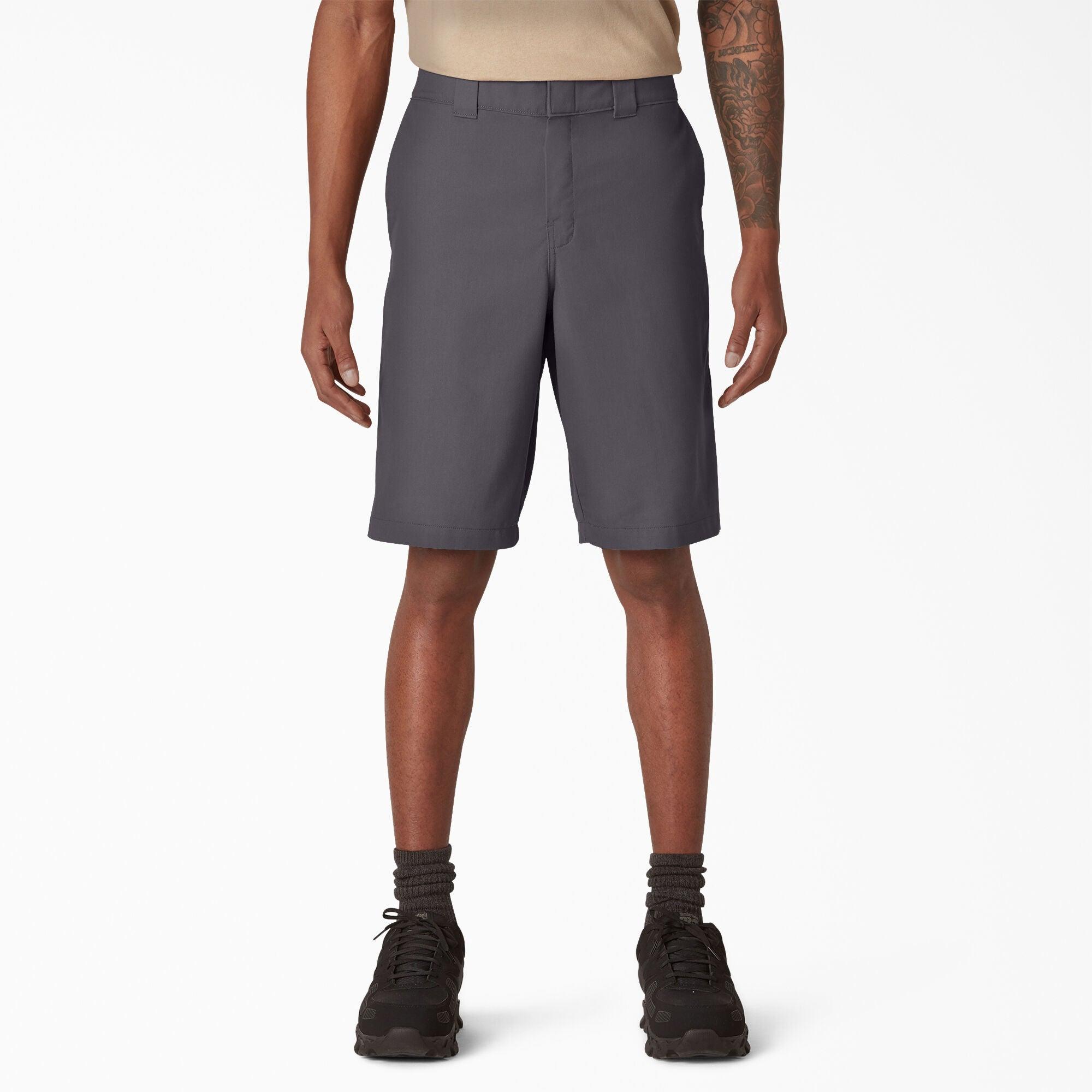 FLEX Cooling Active Waist Regular Fit Shorts, 11", Charcoal Gray - Purpose-Built / Home of the Trades