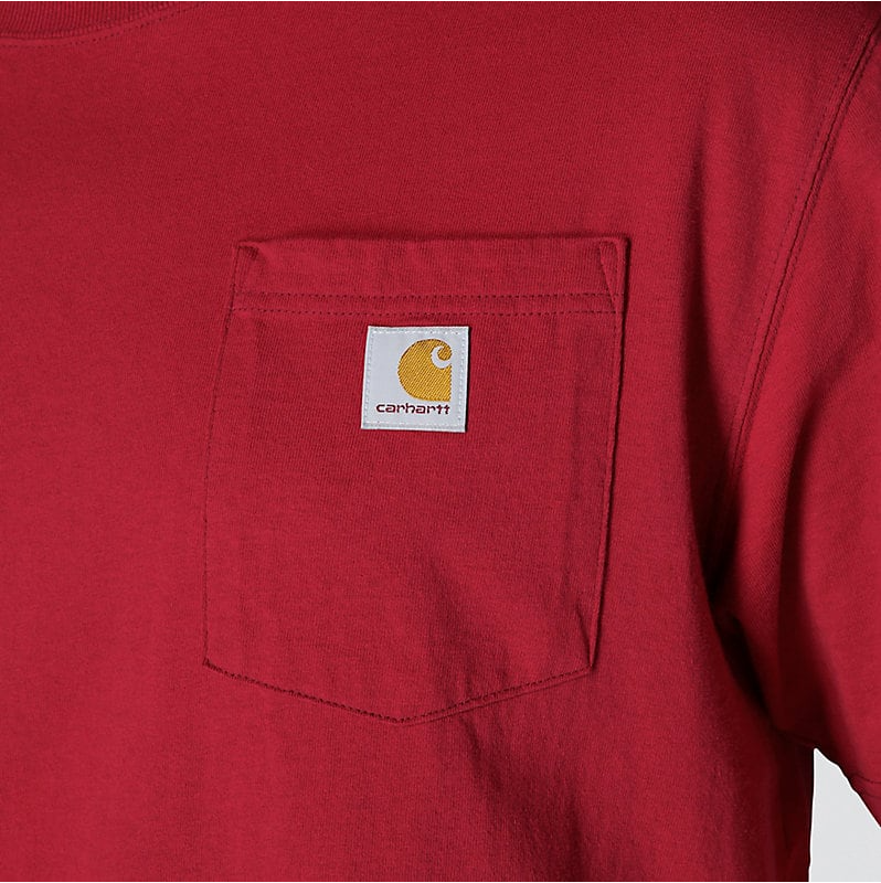 K87 - Loose Fit Heavyweight Pocket Tee- Industry Red