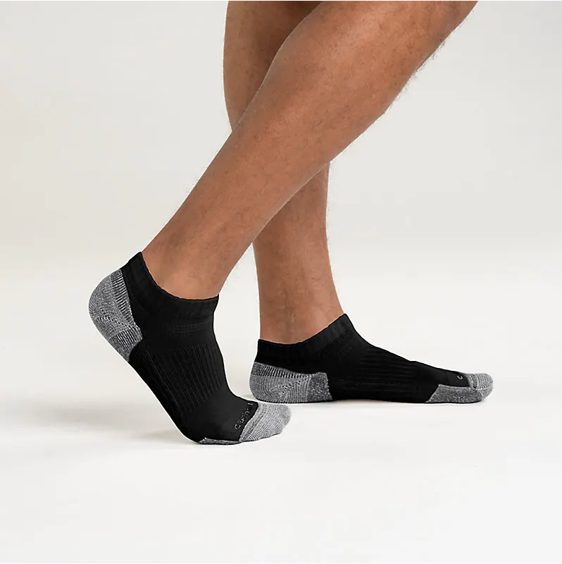 Midweight Cotton Blend Low Cut Sock 3-pack - Black