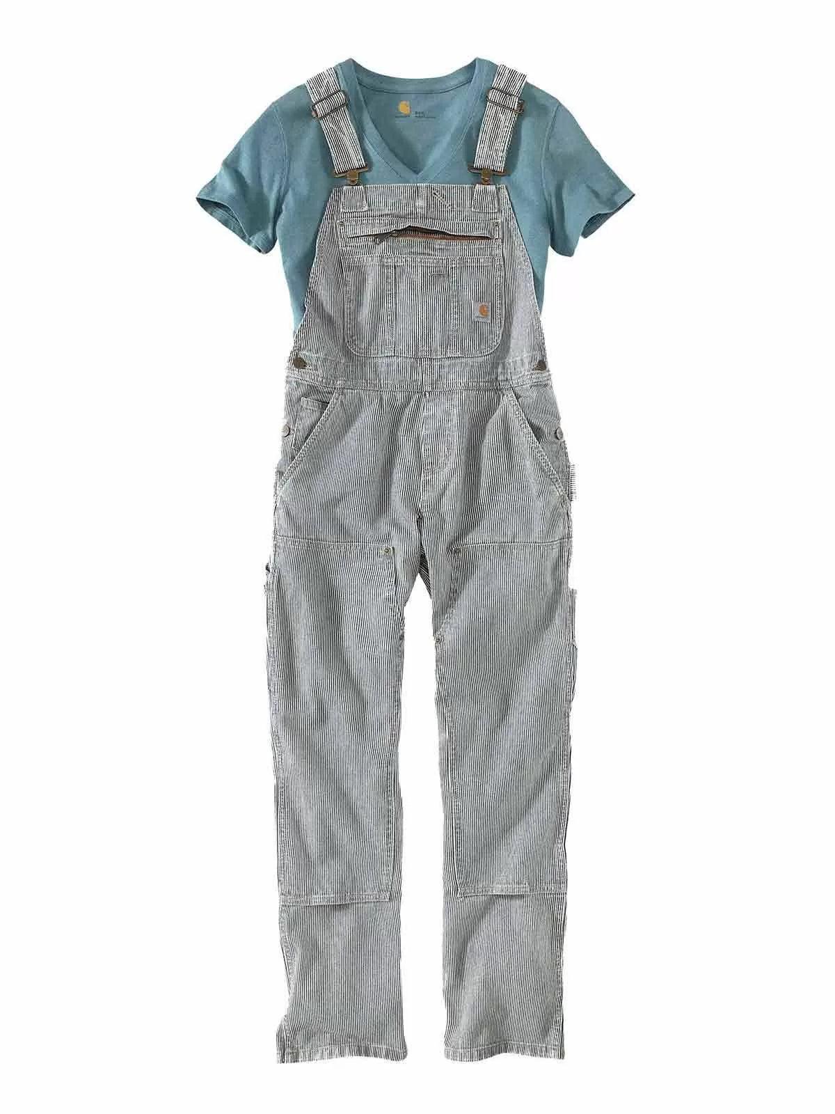 Women's Striped Railroad Overalls - Purpose-Built / Home of the Trades