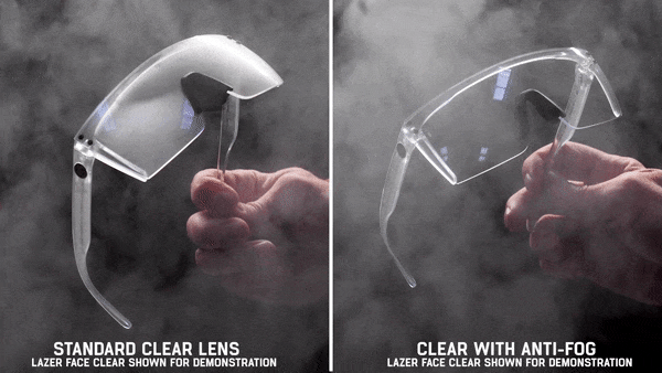 Future Tech Sunglasses: Vapor Clear Frame Anti Fog Clear Lens Z87+ - Purpose-Built / Home of the Trades