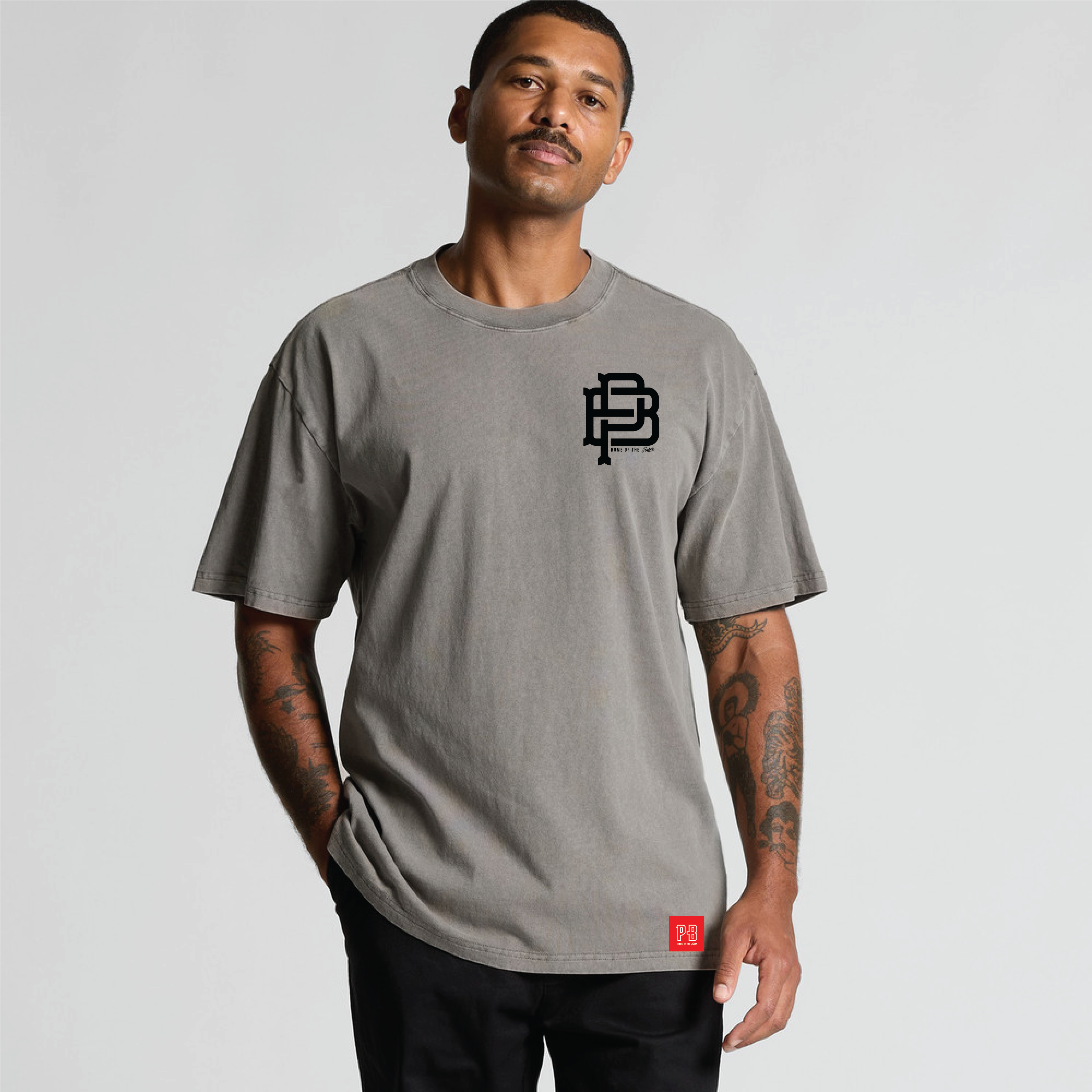 The Legend & the Legacy Tee, Heavy Faded Grey