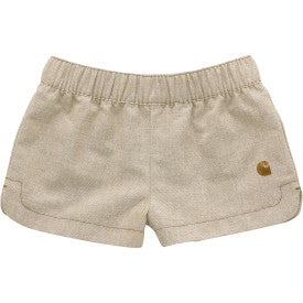 Infant/Toddler Color Chambray Short - Carhartt Brown
